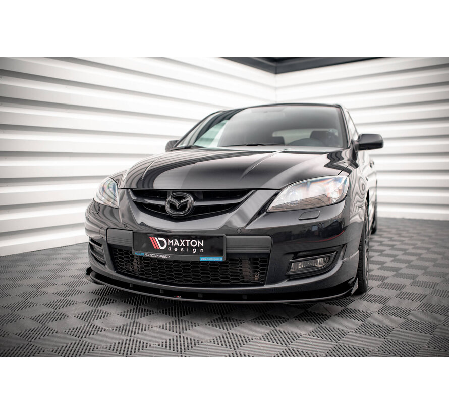 Maxton Design Street Pro Front Splitter V.1 + Flaps Mazda 3 MPS Mk1