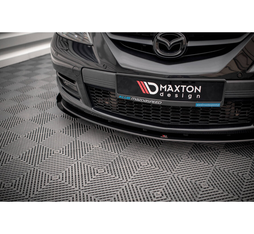 Maxton Design Street Pro Front Splitter V.1 + Flaps Mazda 3 MPS Mk1