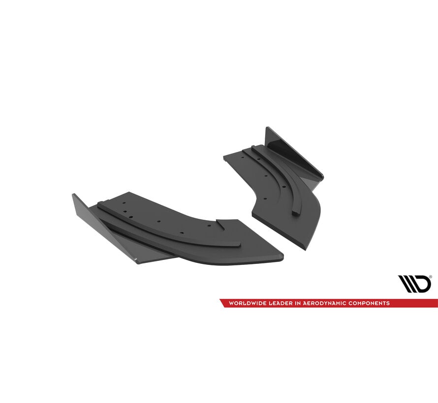 Maxton Design Street Pro Rear Side Splitters + Flaps Mazda 3 MPS Mk1