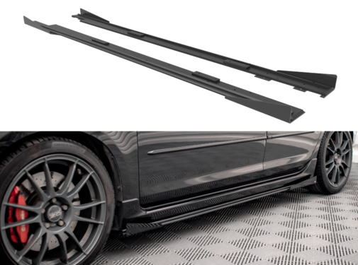 Maxton Design Maxton Design Street Pro Side Skirts Diffusers + Flaps Mazda 3 MPS Mk1