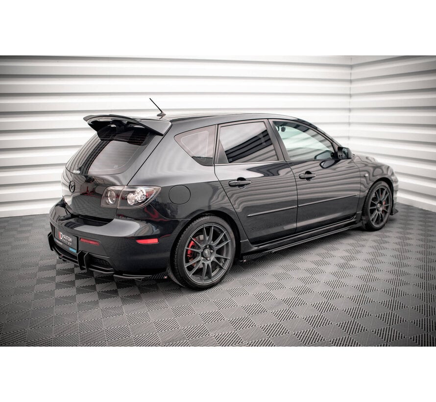 Maxton Design Street Pro Side Skirts Diffusers + Flaps Mazda 3 MPS Mk1