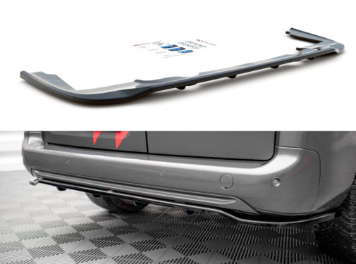 Maxton Design Maxton Design Central Rear Splitter (with vertical bars) Peugeot Partner Long Mk3