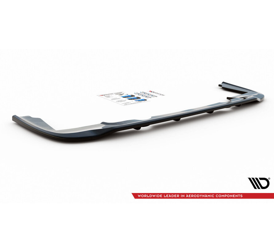Maxton Design Central Rear Splitter (with vertical bars) Peugeot Partner Long Mk3