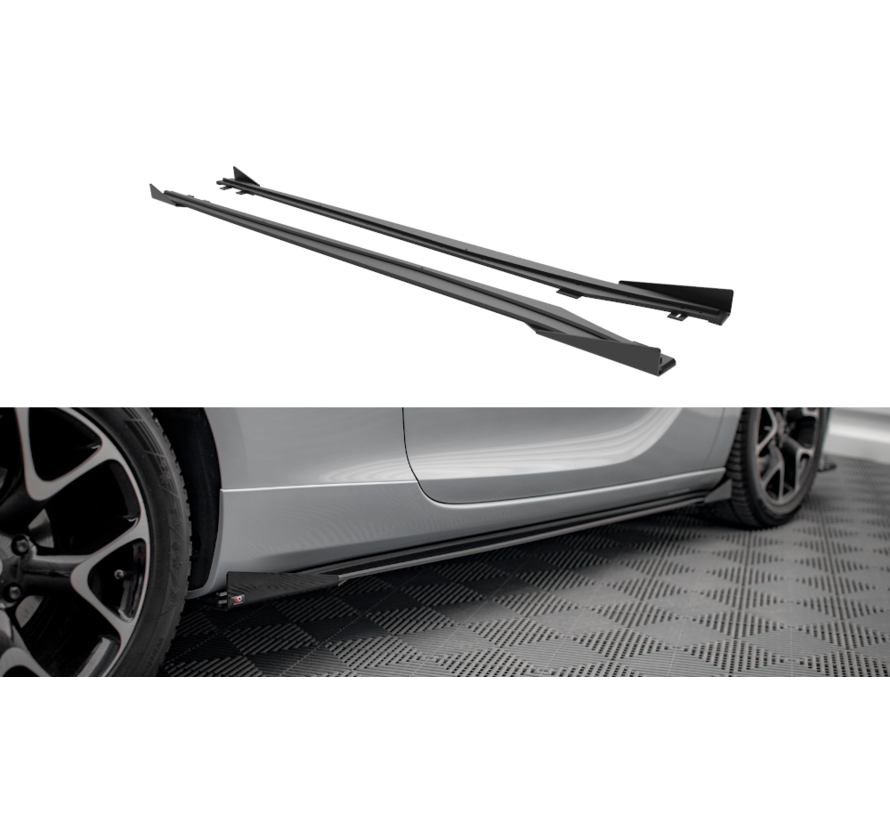 Maxton Design Street Pro Side Skirts Diffusers + Flaps Opel Astra GTC OPC-Line J