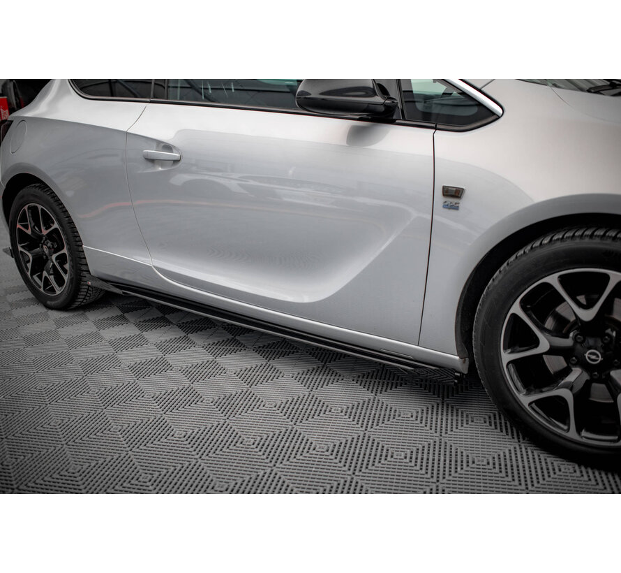 Maxton Design Street Pro Side Skirts Diffusers + Flaps Opel Astra GTC OPC-Line J