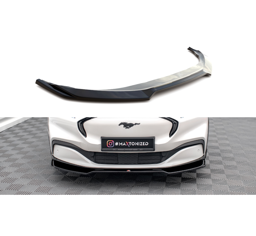 Maxton Design Front Splitter V.2 Ford Mustang Mach-E Mk1