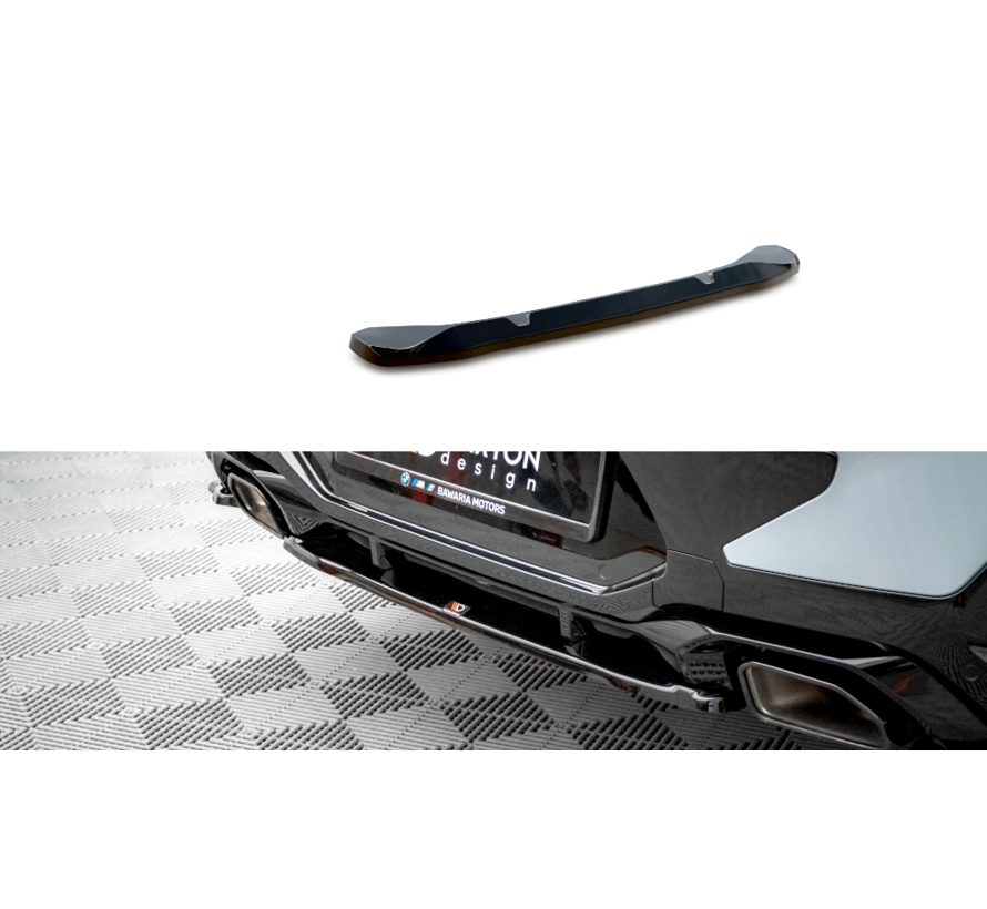 Maxton Design Central Rear Splitter for BMW X4 M-Pack G02 Facelift
