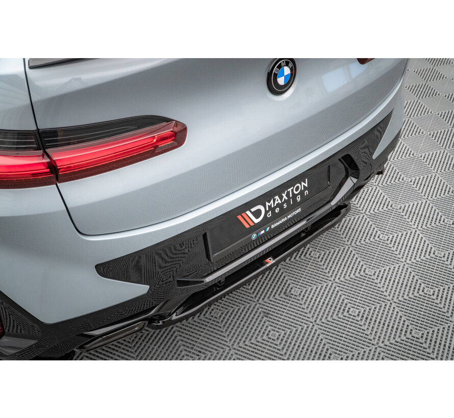 Maxton Design Central Rear Splitter for BMW X4 M-Pack G02 Facelift