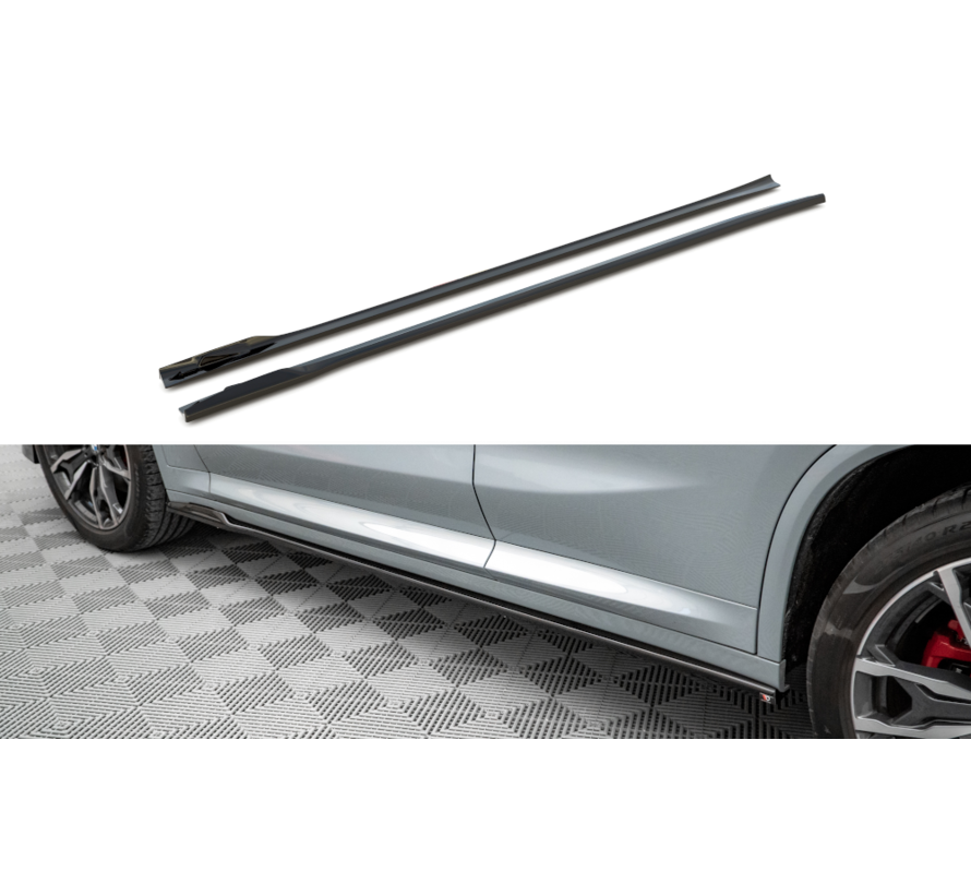 Maxton Design Side Skirts Diffusers BMW X4 M-Pack G02 Facelift