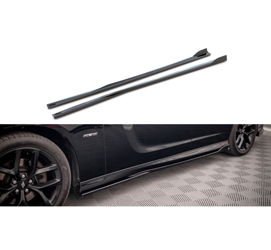 Maxton Design Side Skirts Diffusers Dodge Charger SRT Mk7 Facelift