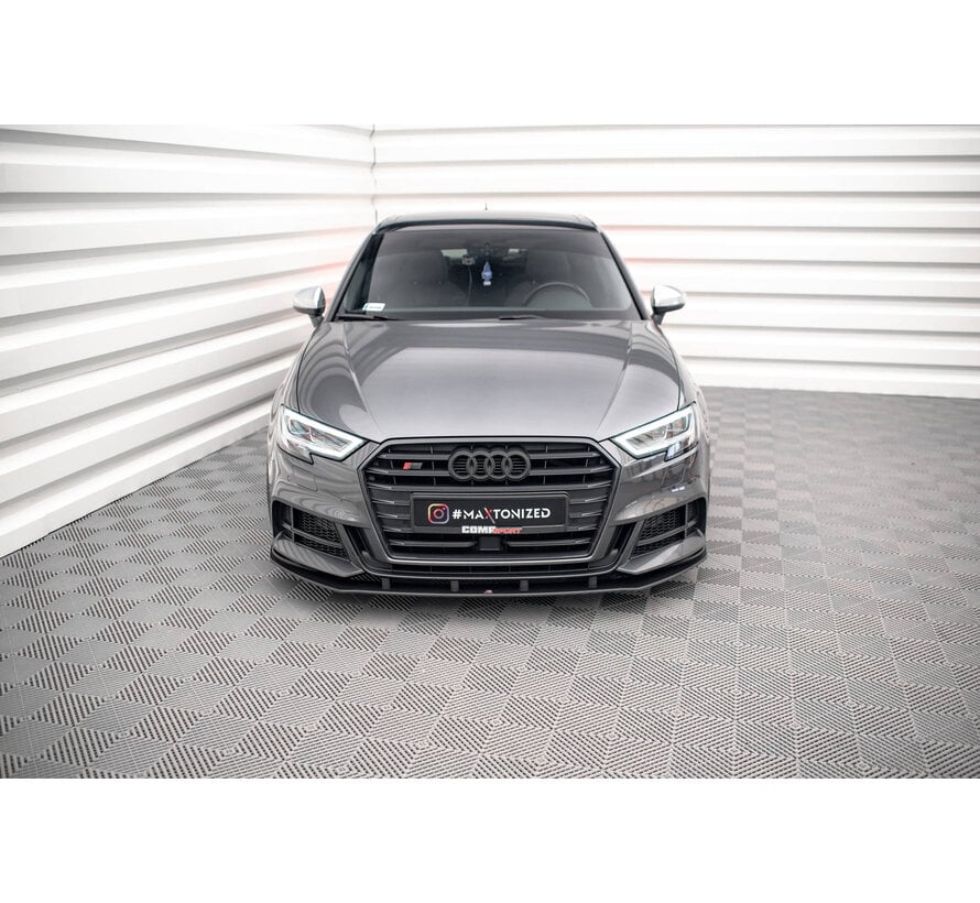 Maxton Design Street Pro Front Splitter Audi S3 / A3 S-Line Sportback 8V Facelift