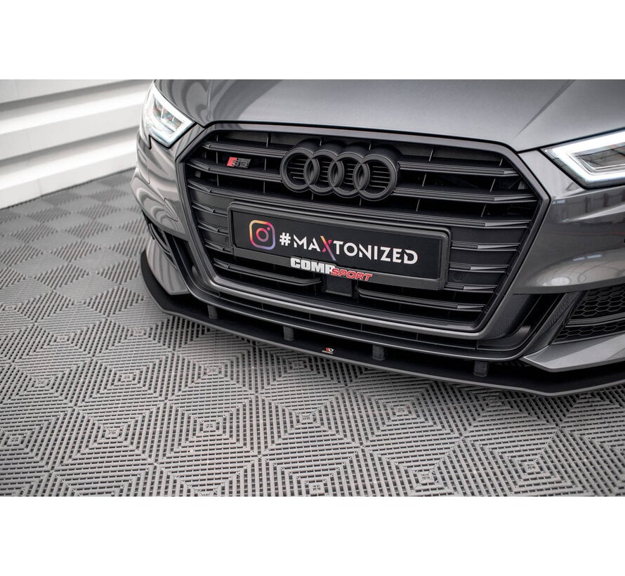 Maxton Design Street Pro Front Splitter Audi S3 / A3 S-Line Sportback 8V Facelift