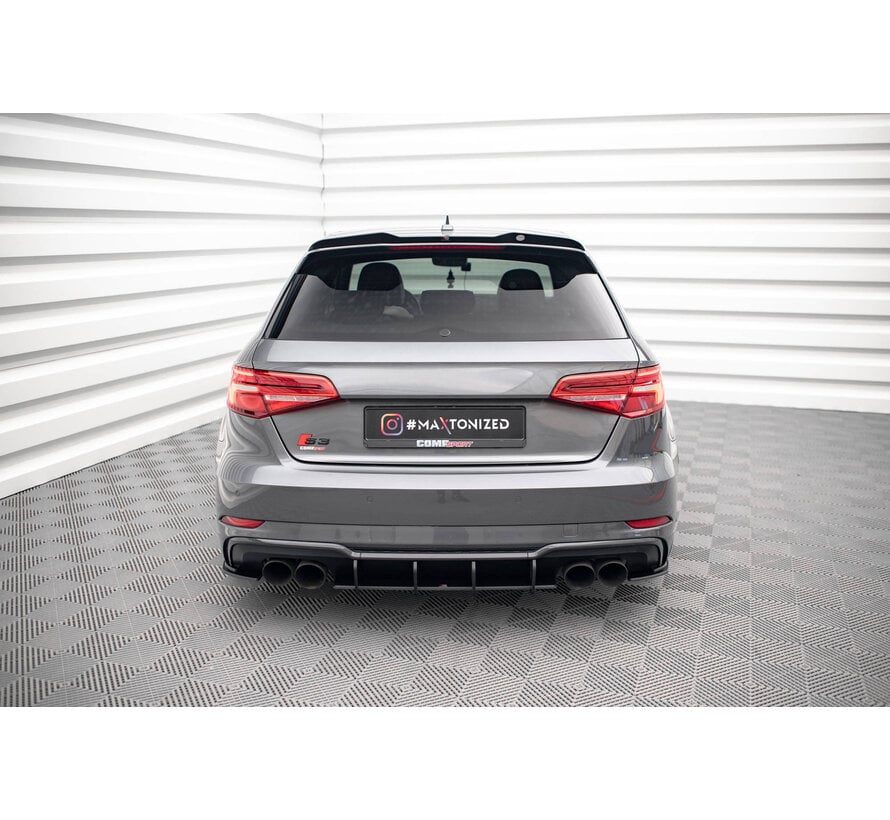 Maxton Design Street Pro Rear Side Splitters Audi S3 Sportback 8V Facelift