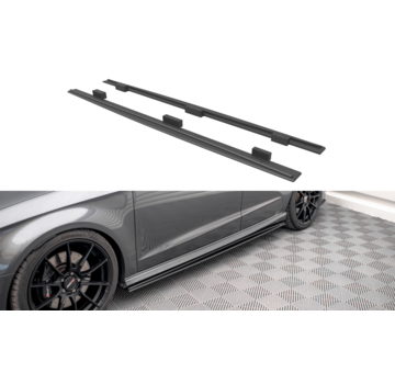 Maxton Design Maxton Design Street Pro Side Skirts Diffusers Audi S3 / A3 S-Line Sportback 8V Facelift