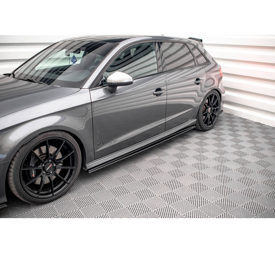 Maxton Design Street Pro Side Skirts Diffusers Audi S3 / A3 S-Line Sportback 8V Facelift