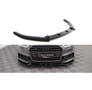 Maxton Design Maxton Design Front Splitter V.1 Audi S3 / A3 S-Line Sportback 8V Facelift