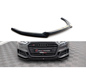 Maxton Design Maxton Design Front Splitter V.2 Audi S3 / A3 S-Line Sportback 8V Facelift