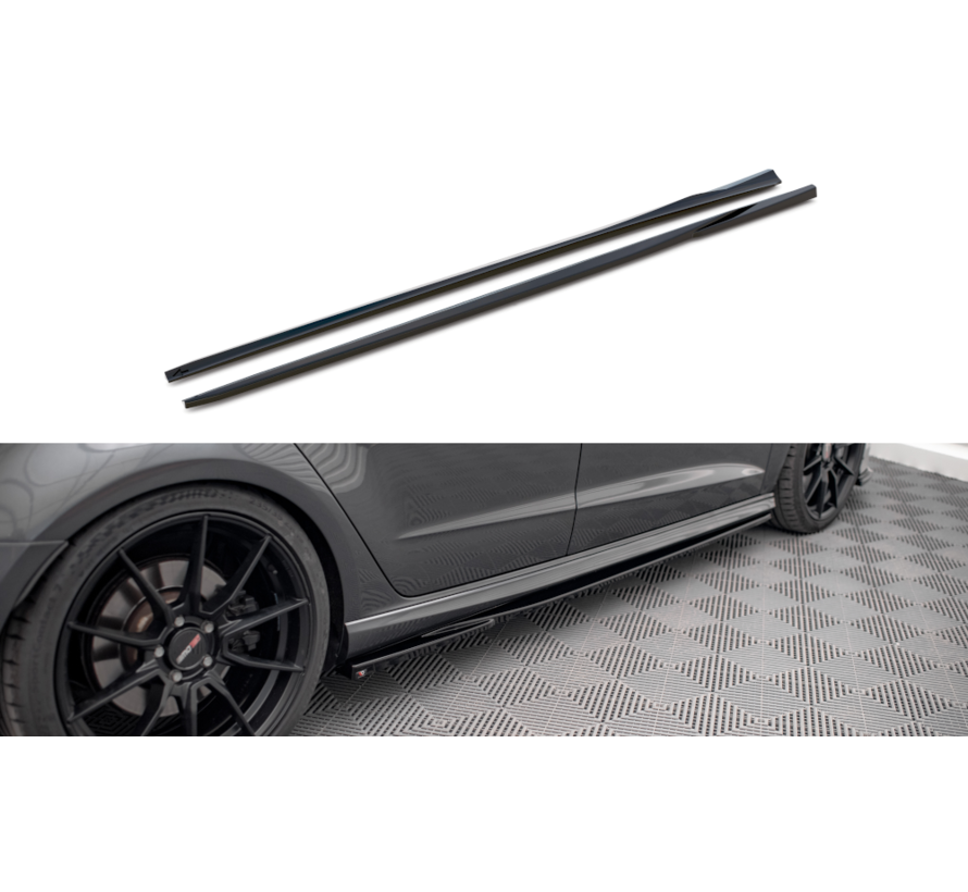 Maxton Design Side Skirts Diffusers Audi S3 / A3 S-Line Sportback 8V Facelift