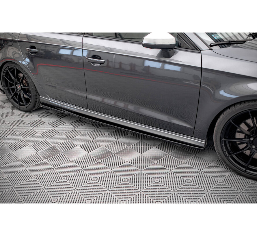 Maxton Design Side Skirts Diffusers Audi S3 / A3 S-Line Sportback 8V Facelift