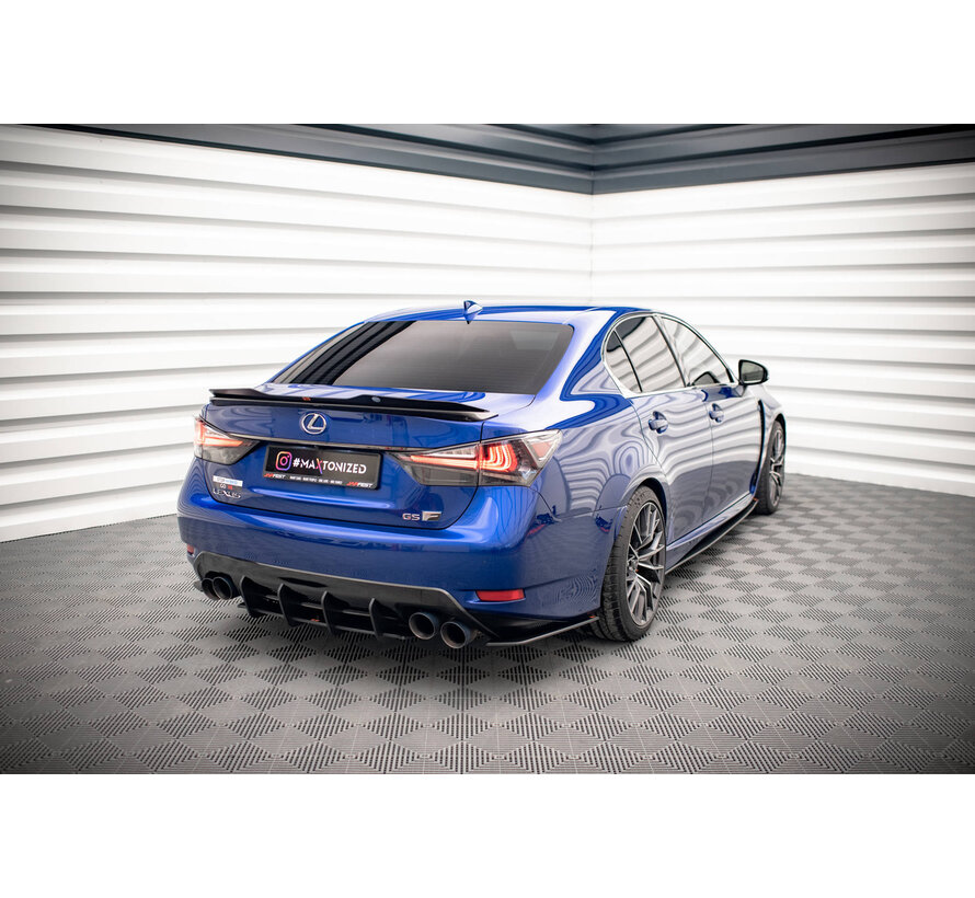 Maxton Design Street Pro Rear Side Splitters Lexus GS F Mk4 Facelift