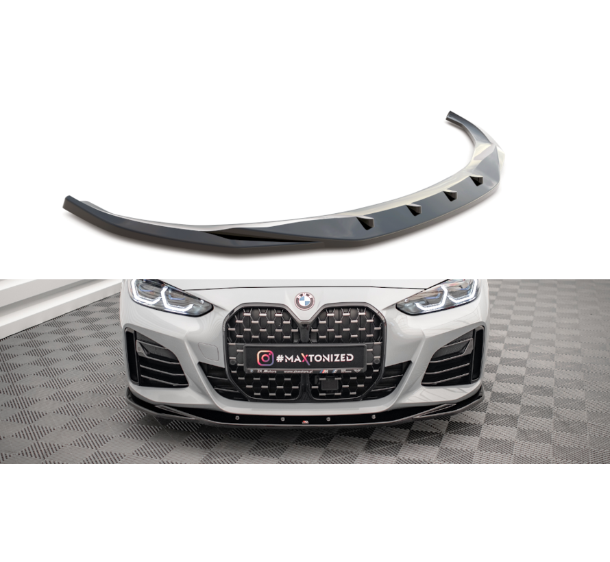 Maxton Design Front Splitter V.3 passend voor BMW 4 / i4 Gran Coupe M-Pack / M440i G26