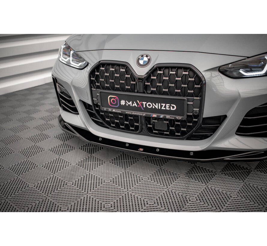 Maxton Design Front Splitter V.3 passend voor BMW 4 / i4 Gran Coupe M-Pack / M440i G26