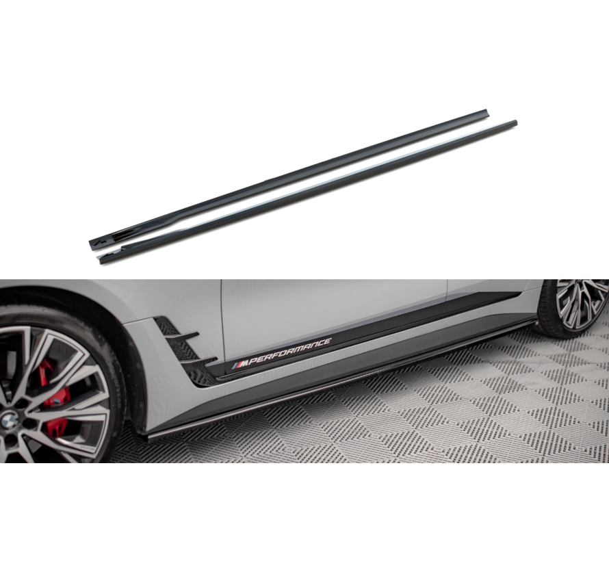 Maxton Design Side Skirts Diffusers V.1 BMW 4 Gran Coupe M-Pack / M440i G26