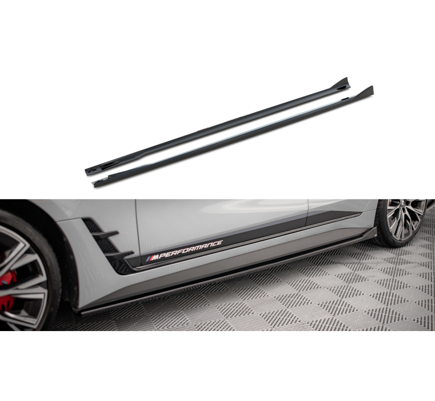 Maxton Design Side Skirts Diffusers V.2 BMW 4 Gran Coupe M-Pack / M440i G26