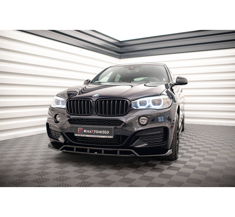 Maxton Design Front Splitter V.2 passend voor BMW X6 M-Pack F16