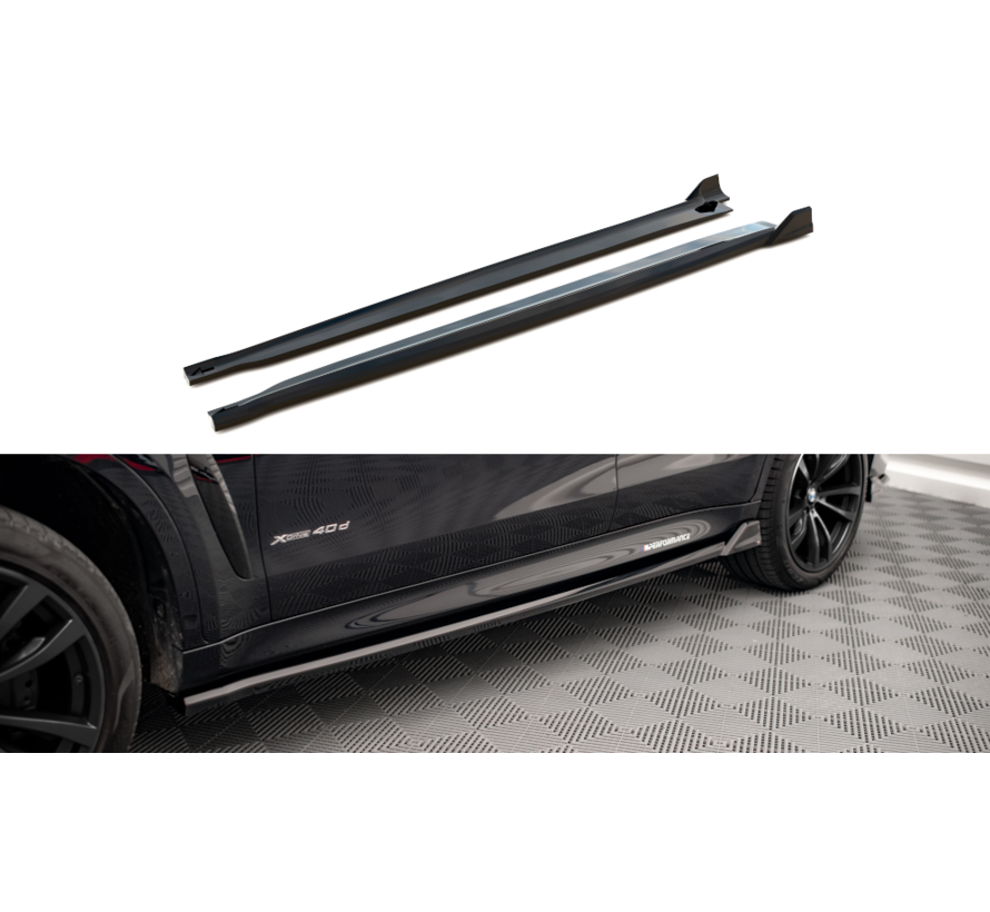 Maxton Design Side Skirts Diffusers V.2 BMW X6 M-Pack F16