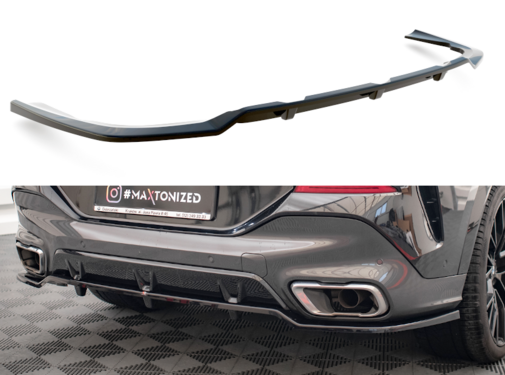 Maxton Design Maxton Design Central Rear Splitter (with vertical bars) V.2 BMW X6 M-Pack G06