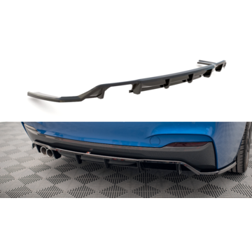 Maxton Design Maxton Design Central Rear Splitter (with vertical bars) BMW 2 M-Pack F22