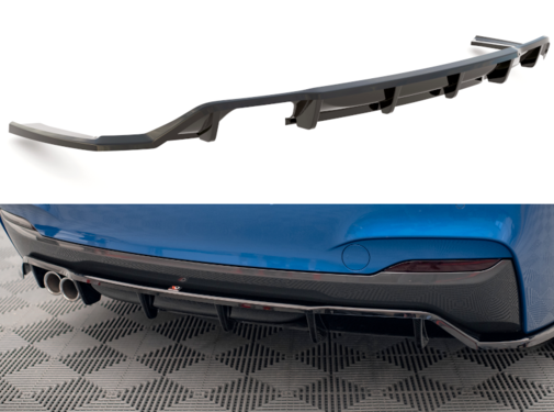 Maxton Design Maxton Design Central Rear Splitter (with vertical bars) BMW 2 M-Pack F22