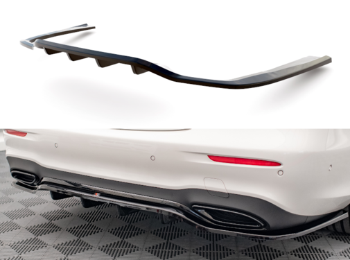 Maxton Design Maxton Design Central Rear Splitter (with vertical bars) Mercedes-Benz E AMG-Line W213 Facelift