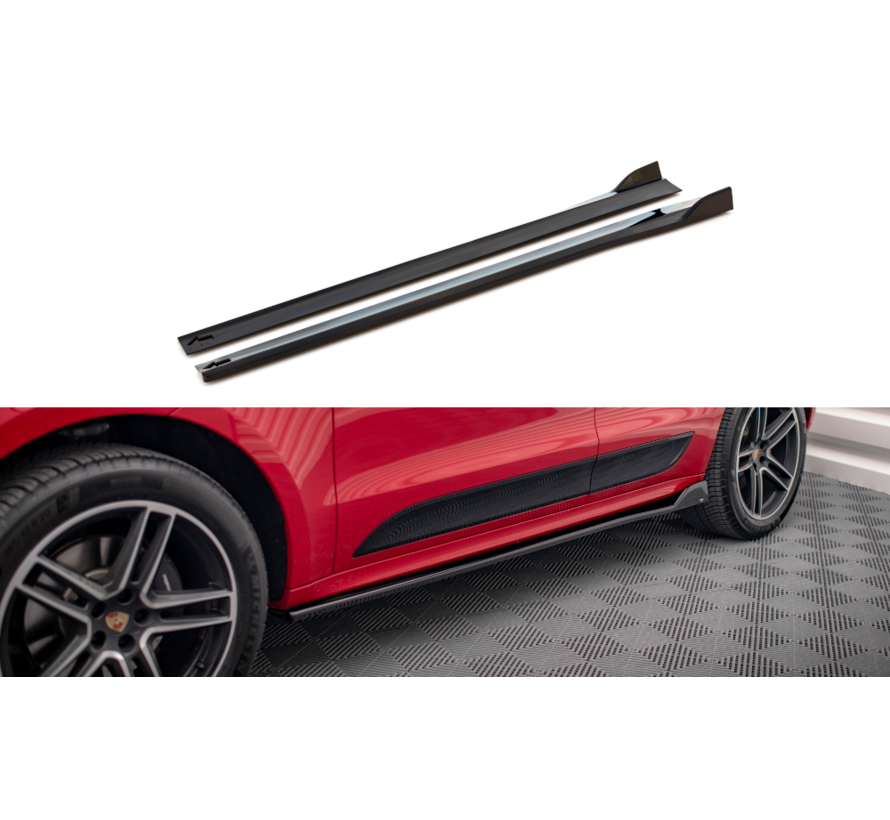 Maxton Design Side Skirts Diffusers Porsche Macan Mk1 Facelift