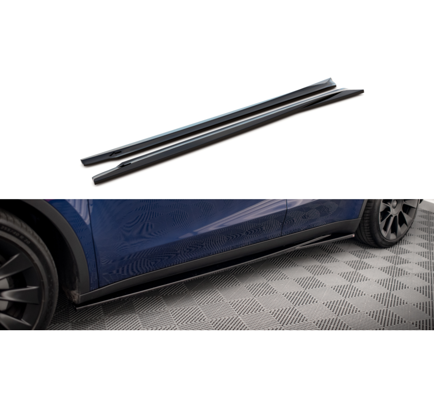 Maxton Design Side Skirts Diffusers V.1 Tesla Model Y