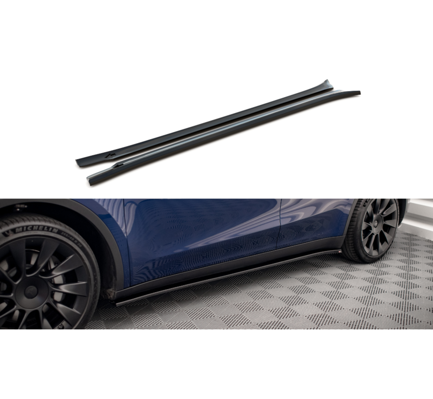 Maxton Design Side Skirts Diffusers V.2 Tesla Model Y