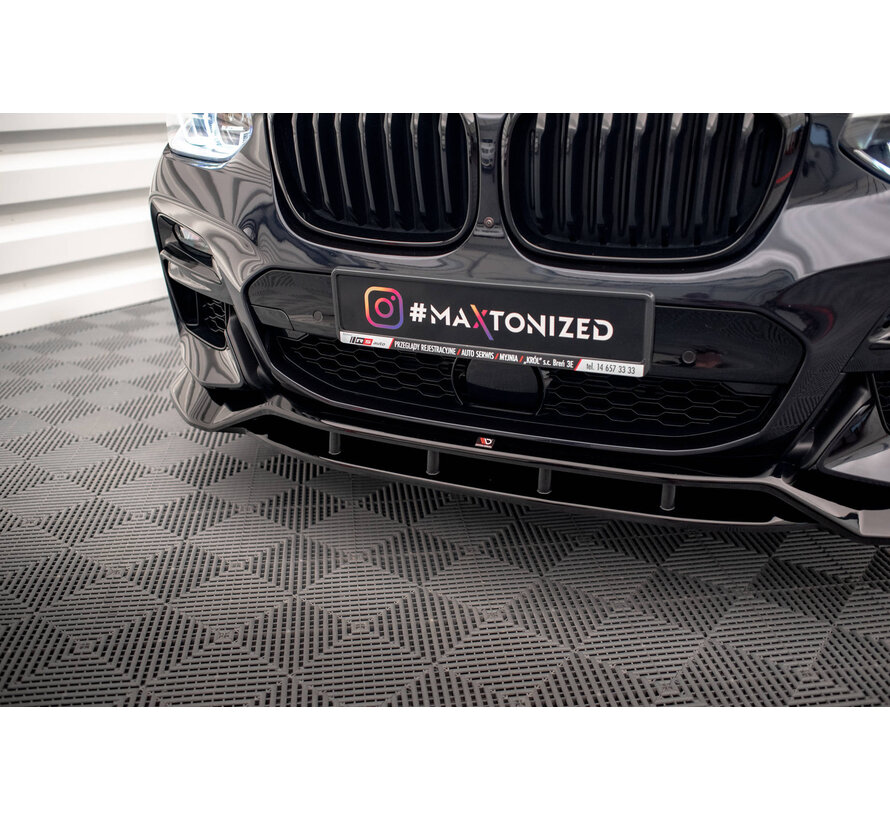 Maxton Design Front Splitter V.2  passend voor BMW X3 M40d / M40i / M-Pack G01