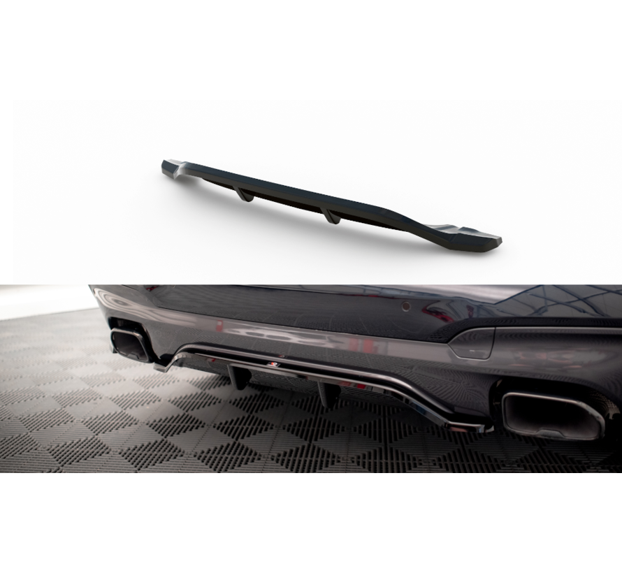 Maxton Design Central Rear Splitter (with vertical bars) BMW X3 M40i / M40d G01