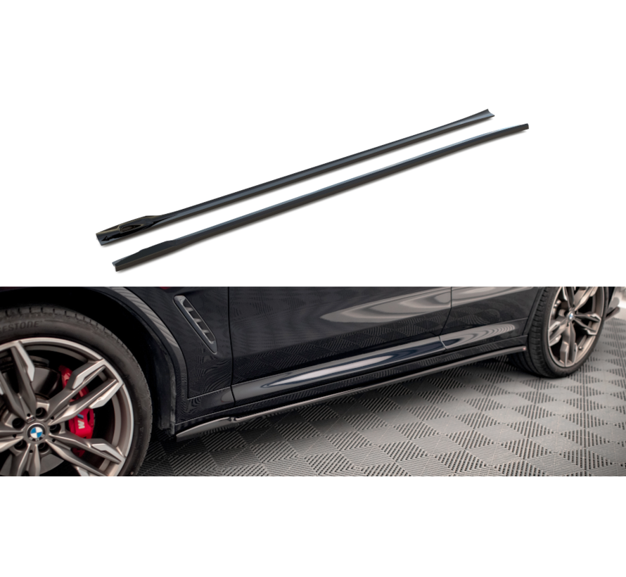 Maxton Design Side Skirts Diffusers V.2  BMW X3 M40d / M40i / M-Pack G01