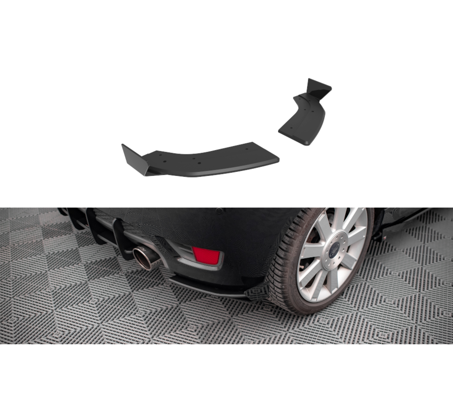 Maxton Design Street Pro Rear Side Splitters + Flaps Ford Fiesta ST Mk6