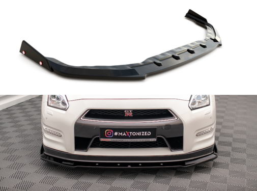 Maxton Design Maxton Design Front Splitter + Flaps Nissan GTR R35 Facelift