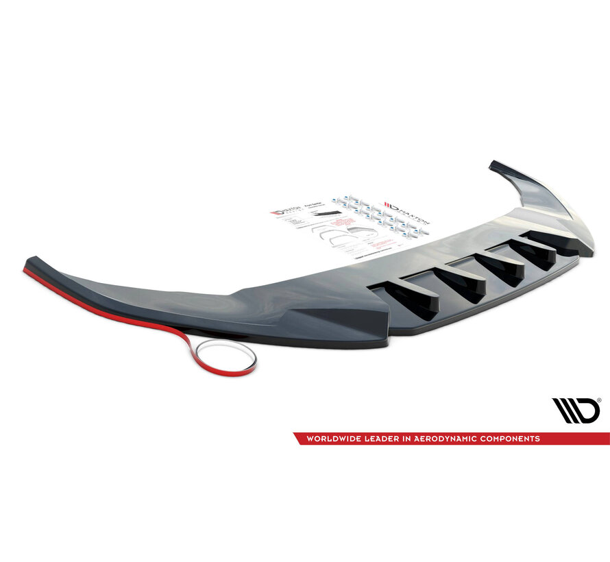 Maxton Design Front Splitter + Flaps Nissan GTR R35 Facelift