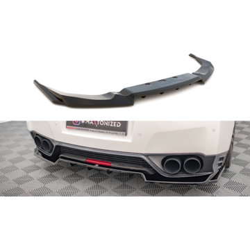 Maxton Design Maxton Design Central Rear Splitter (with vertical bars) Nissan GTR R35 Facelift