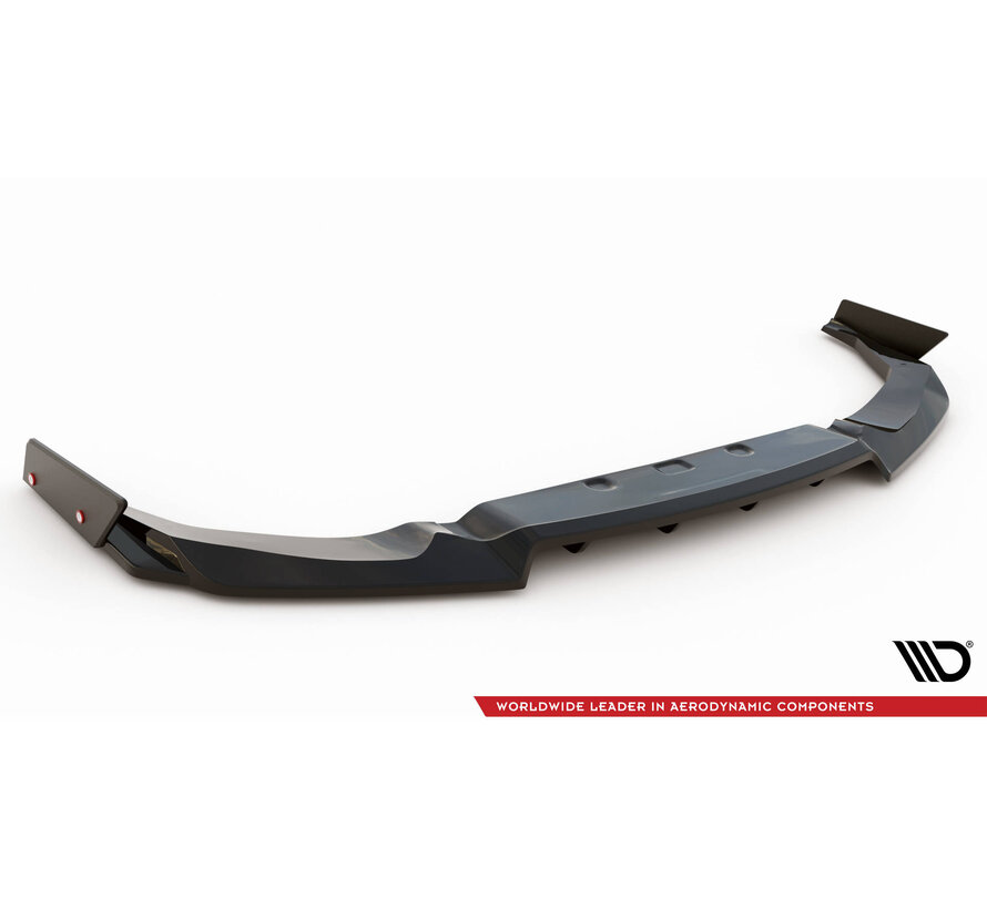 Maxton Design Central Rear Splitter + Flaps for Nissan GTR R35 Facelift