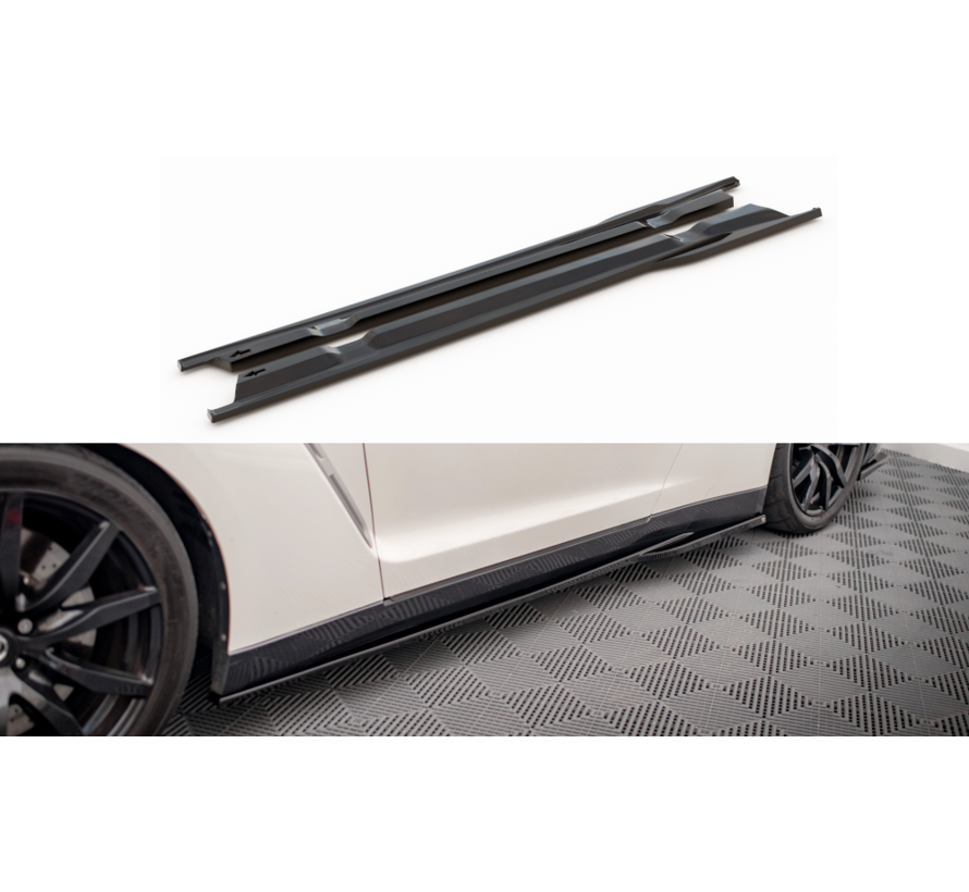 Maxton Design Side Skirts Diffusers Nissan GTR R35 Facelift