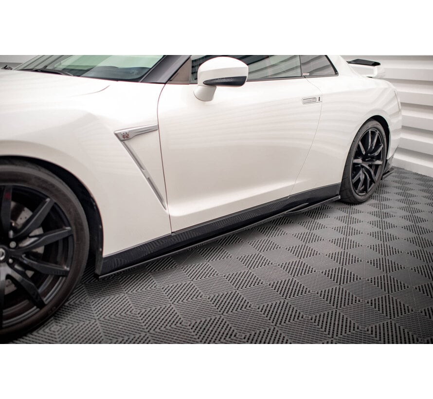 Maxton Design Side Skirts Diffusers Nissan GTR R35 Facelift