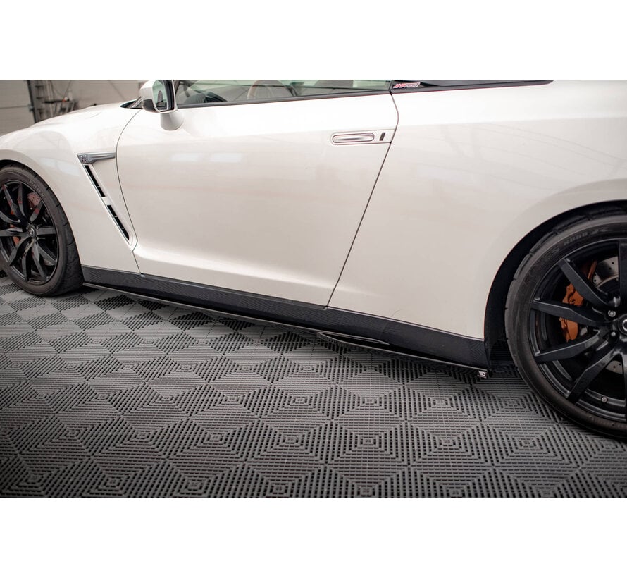 Maxton Design Side Skirts Diffusers Nissan GTR R35 Facelift