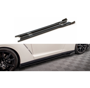 Maxton Design Maxton Design Side Skirts Diffusers + Flaps Nissan GTR R35 Facelift