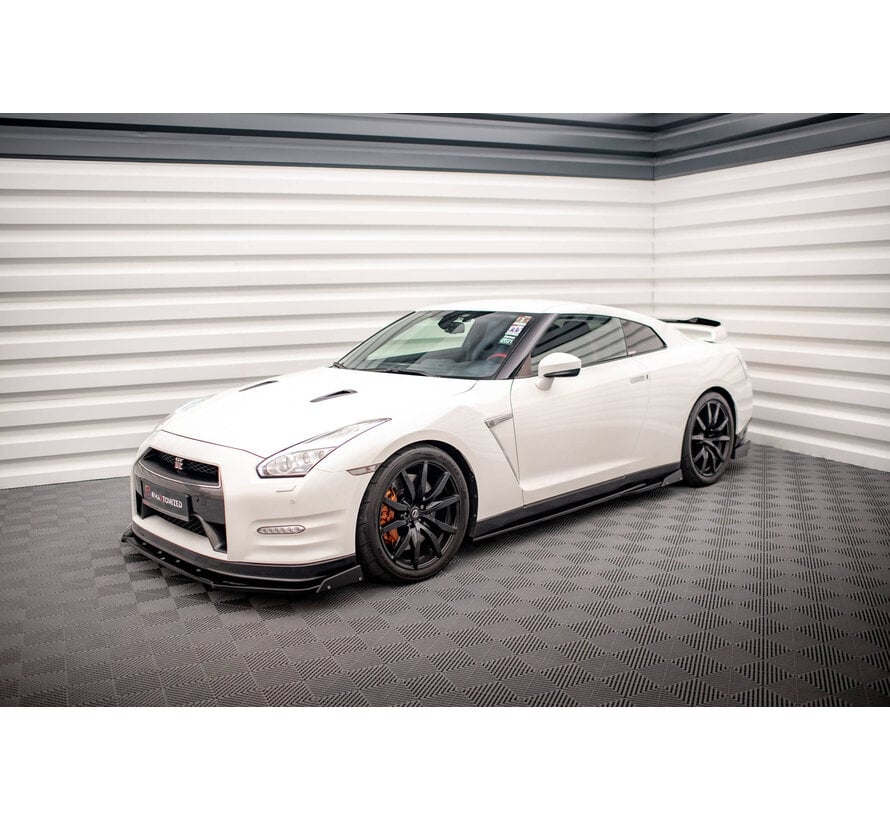 Maxton Design Side Skirts Diffusers + Flaps Nissan GTR R35 Facelift